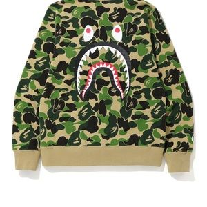 BAPE ABC Shark Camo Crewneck Sweater